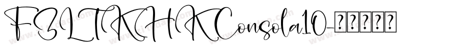 FZLTKHK Consola10字体转换